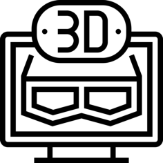 3D Game Stencil Svg Design File, Free Vectors File